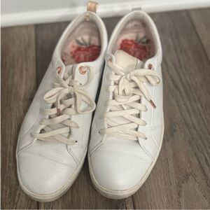 Ted Baker London White Leather Women's Sneakers Size 10